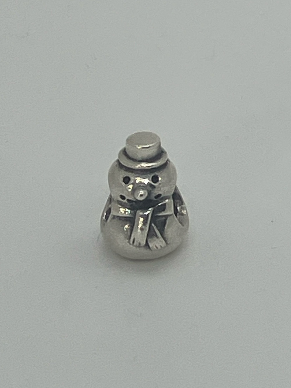 Pandora 925 ALE Snowman Winter Christmas Holiday Charm Bead|  #790374